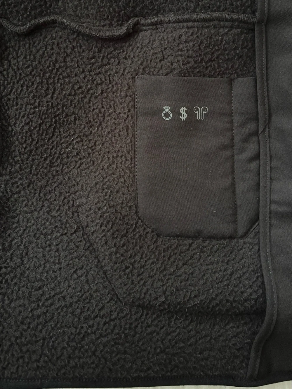 FIGS On-Shift High Pile Sherpa Jacket Black Size Medium Full Zip Fleece